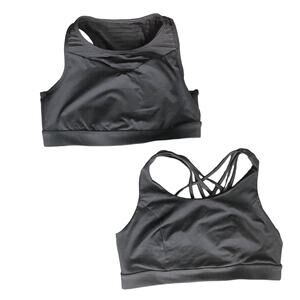 Set Of 2 Black Sports Bra By Torrid